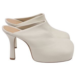 Bottega Veneta The Bold Mules in White Lambskin Leather